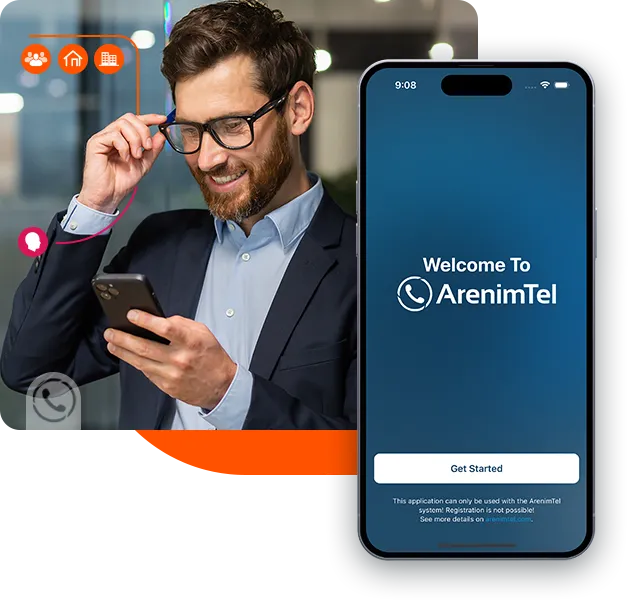 Belső vállalati telefonközpont mobil kliensen | ArenimTel
